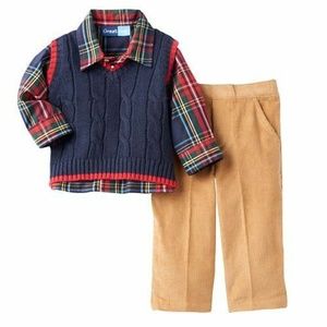 Great Guy 3-Pc Dressy Vest Outfit 12 mo.